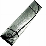 Слънцезащитен сенник за предно стъкло на автомобил, джип, бус, SUV, камион - двустранен 150см х 80см с алуминиево фолио и термоизолационен слой с балончета