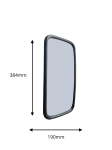 Универсално външно странично огледало за обратно виждане 384 mm x 190 mm за камион автобус строителни и селскостопански машини и др.