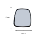 Универсално широкоъгълно странично огледало за обратно виждане 213 mm x 168 mm за камион мотокар строителни и селскостопански машини и др.