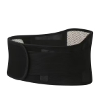 Лумбален колан с турмалин и магнити, регулируем, унисекс - размер M, 100 cm, черен цвят