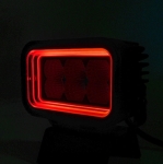 42W LED Халоген Бял, Разпръсната светлина с жълта и червена DRL светлина 12V-24V