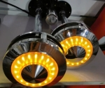 Двоен Въздушен Клаксон тип Тромба с жълта LED светлина – 12V / 24V