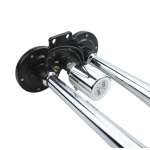 Двоен Въздушен Клаксон тип Тромба с жълта LED светлина – 12V / 24V