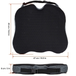 Ергономична седалка с мемори пяна и 3D дишаща мрежа – противохлъзгаща, с колан, за кола, офис и дом