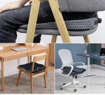 Ергономична седалка с мемори пяна и 3D дишаща мрежа – противохлъзгаща, с колан, за кола, офис и дом