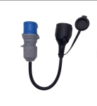 Адаптерен кабел от CEE щепсел към Schuko контакт - IP44 – 230V / 16A, 3G2.5, за кемпер, каравана и къмпинг