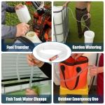 Самозасмукващ маркуч с клапан 12мм 1.7 м, ръчна сифонна помпа за гориво и течности