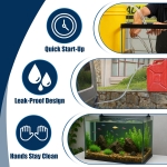 Самозасмукващ маркуч с клапан 12мм 1.7 м, ръчна сифонна помпа за гориво и течности