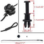 Комплект 2 бр. OEM Щипки / Пинове с Въже за кора на багажник - AUDI, SEAT, SKODA, VW