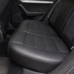 Комплект Универсална Тапицерия от еко кожа за предни и задни седалки – черни, перфорирани