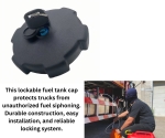 Капачка за резервоар с ключалка, 2 ключа и верижка – за камиони DAF, MAN, Mercedes, Volvo, Renault, Iveco