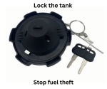 Капачка за резервоар с ключалка, 2 ключа и верижка – за камиони DAF, MAN, Mercedes, Volvo, Renault, Iveco