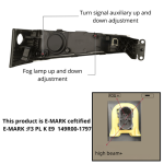 Десен LED халоген, фар за мъгла с двойна лупа за VOLVO FH4 / FM4 (2013–2019)