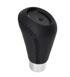 Универсална топка за скоростен лост – 5/6 скорости – алуминий и PU кожа – с адаптери 8/10/11/12 мм