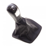 Топка Скоростен Лост с Маншон От Еко Кожа За Skoda Octivia II 5 Скорости ОЕМ 1ZD711113A