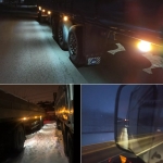 Лед LED Диоден Маркер Габарит Индикатор 12V 24V Бягаща Оранжева светлина - Бял За Камион Бус Ван Ремарке Каравана Платформа