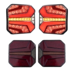 Комплект LED Стопове с 4 Функции за Ремарке / Камион – НЕОН габарит, стоп , динамичен мигач, задна светлина, 24V