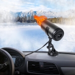 Автомобилна печка с вентилатор тип чаша 4 сезона 12V 150W – режим отопление / вентилатор, размразяване и обезпотяване, вакуум захват