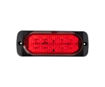 Червена LED Сигнална / Аварийна Блиц светлина - 12 диода  12V-24V