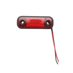 Червена LED Габаритна светлина / маркер - 12 диода 12V-24V