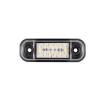 Бяла LED Габаритна светлина / маркер - 12 диода 12V-24V
