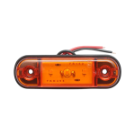 Жълта LED Габаритна светлина / Маркер - 3 диода  12V-24V
