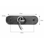 Бяла LED Габаритна светлина / Маркер - 3 диода 12V-24V