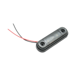 Бяла LED Габаритна светлина / Маркер - Опушен 3 диода 12V-24V