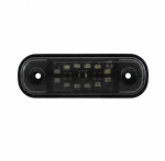 Червена LED Габаритна светлина / маркер - Опушен 12 диода 12V-24V