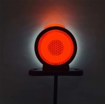 Комплект от 2 броя LED странични габарити, токоси, рогче 12-24V с три светлини бяла, жълта, червена Неон Ефект за ремаркета, платформи, камиони и др.