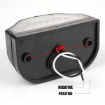 LED Лед Диоден Плафон Oсветление за Регистрационен Номер 12V За Ремарке Бус Каравана Платформа Черен