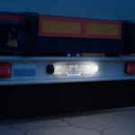 LED Лед Диоден Плафон Oсветление за Регистрационен Номер 12V За Ремарке Бус Каравана Платформа Черен