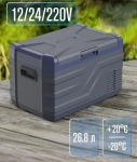 Преносим хладилник фризер хладилна кутия с компресор 12V/24V 100/220V 26.8 литра Flexzon