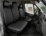 Комплект 2+1 Тапицерия за RENAULT MASTER III 2010-2019 – Еко кожа, Черна, 6 части