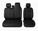 Комплект 2+1 Тапицерия за RENAULT MASTER III 2010-2019 – Еко кожа, Черна, 6 части
