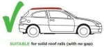 Aлуминиеви греди за багажник с ключалки за Audi A3, A4 Avant, A5 Avant, A6 Avant, Q3, Q4, Q5, Q7, Q8 с плътни надлъжни релси (Flush Rails) 120 см, до 90 кг, Сребристи