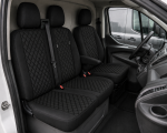 Комплект 2+1 Тапицерия за FORD TRANSIT CUSTOM 2009+ – Еко кожа, Черна с черен шев, 8 части