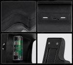 Подлакътник за автомобил Nissan Juke 2010-2019 MK1, с отделение за съхранение, 2x USB-A, 1x USB-C, достъп до бутоните за подгрев на седалките, черен
