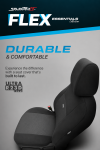 Комплект Тапицерия SelectedFit Flex Design by OTOM текстил  – Черно-Сива, за Предни и Задни Седалки