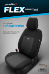 Комплект Тапицерия SelectedFit Flex Design by OTOM текстил  – Черно-Сива, за Предни и Задни Седалки