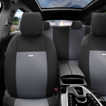 Комплект Тапицерия SelectedFit Flex Design by OTOM текстил  – Черно-Светло сиво, за Предни и Задни Седалки