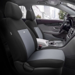 Комплект Тапицерия SelectedFit Flex Design by OTOM текстил  – Черно-Светло сиво, за Предни и Задни Седалки