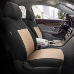 Комплект Тапицерия SelectedFit Flex Design by OTOM текстил  – Черно-Бежова, за Предни и Задни Седалки