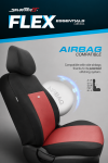 Комплект Тапицерия SelectedFit Flex Design by OTOM текстил  – Черно-Бордо, за Предни и Задни Седалки