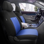 Комплект Тапицерия SelectedFit Flex Design by OTOM текстил  – Черно-Синя, за Предни и Задни Седалки