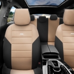 Комплект Тапицерия SelectedFit One Design by OTOM текстил  – Черно-Бежова, за Предни и Задни Седалки