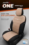 Комплект Тапицерия SelectedFit One Design by OTOM текстил  – Черно-Бежова, за Предни и Задни Седалки