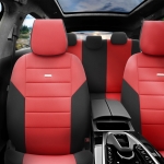 Комплект Тапицерия SelectedFit One Design by OTOM текстил  – Черно-Червена, за Предни и Задни Седалки