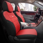 Комплект Тапицерия SelectedFit One Design by OTOM текстил  – Черно-Червена, за Предни и Задни Седалки