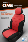 Комплект Тапицерия SelectedFit One Design by OTOM текстил  – Черно-Червена, за Предни и Задни Седалки